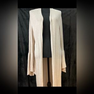 Leith Women’s Cream Floor Length Cardigan (L)